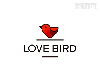 Love Bird爱情鸟标志设计