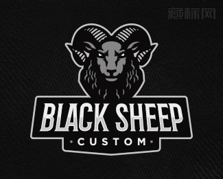 Black Sheep Custom黑羊logo设计