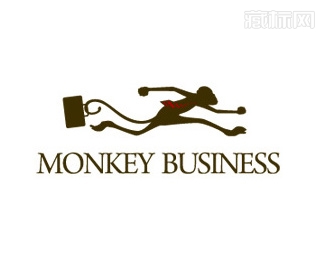 Monkey Business胡闹logo设计