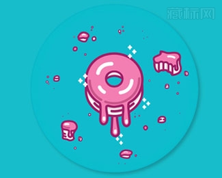 Mmmmm Doughnut甜甜圈logo图片