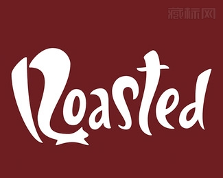  Roasted烧烤店logo字体设计