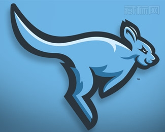 Kangaroo Full Body袋鼠logo设计