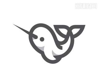 Narwhal独角鲸logo设计