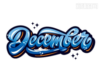 vector December字体设计欣赏