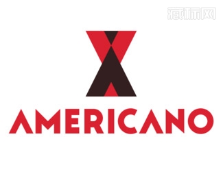 Americano美式咖啡标志设计