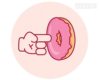 Donut anyone甜甜圈logo设计