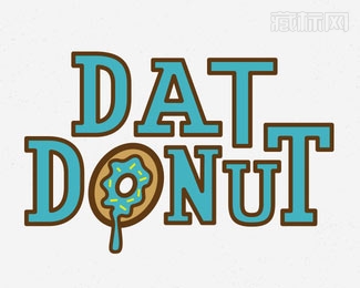 Dat Donut甜甜圈logo欣赏