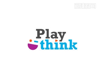 Playthink标志图片设计