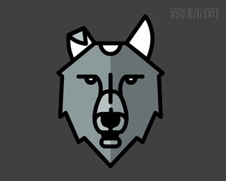 Wolf狼头像logo设计