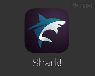Shark鲨鱼app标志设计