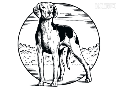 猎犬logo