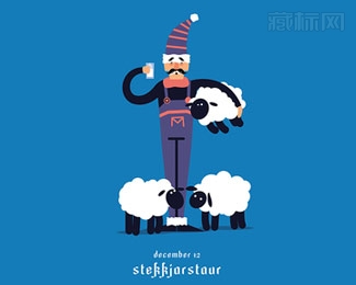 Stekkjarstaur剪羊毛logo设计