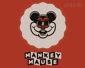 Mankey Mause老鼠logo设计