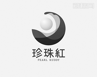 珠江紅珍珠logo設計