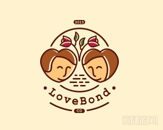 love bond爱心标志设计