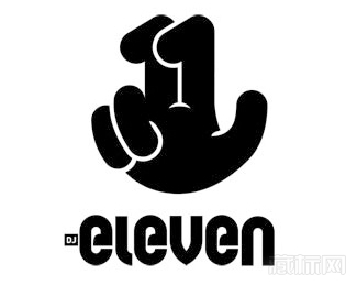 Eleven手logo设计