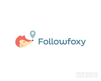 Follow foxy狐狸标志设计