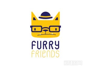 furry friends猫logo图片