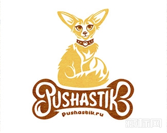 Pushastic狐狸logo设计