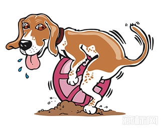 Rusty Dog Loves 猥琐狗标志设计