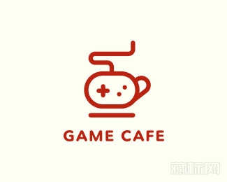 Game Cafe咖啡logo设计
