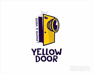 Yellow door黄色的门标志设计