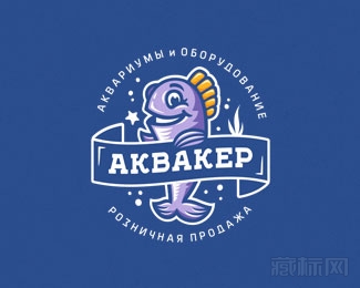 АКВАКЕР美人鱼logo图片