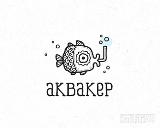 АКВАКЕР鱼儿logo图片