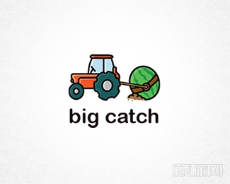 Big Catch Watermelon Version拖着蛋的推土机logo图片