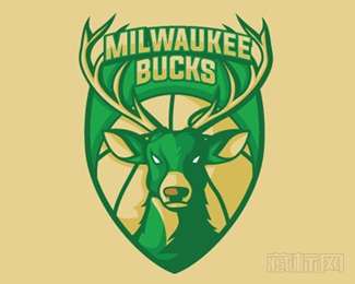 Milwaukee Bucks鹿标志设计