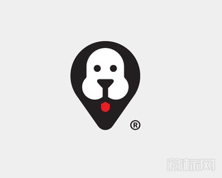 定位狗logo设计