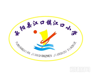 江口小学校徽标志寓意