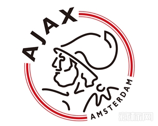 AFC Ajax阿贾克斯队徽logo设计