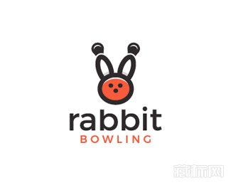 Rabbit Bowling兔子logo设计