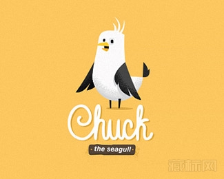 Chuck the seagull鸽子标志设计