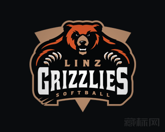 Linz Grizzlies熊logo设计