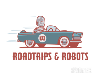Roadtrips and Robots汽车标志设计