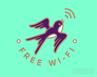 Free wi-fi燕子wifi标志