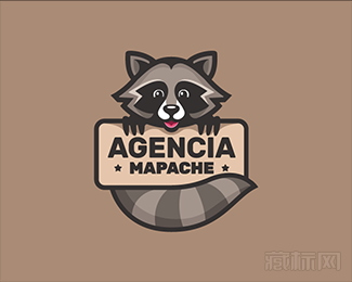 Agencia Mapache狐狸标志设计