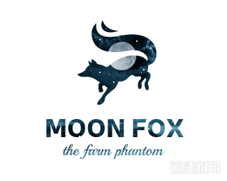 Moon Fox月亮狐狸logo设计