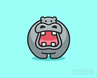 Hippo河马logo设计
