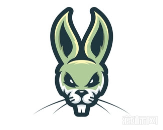 Happy Easter Mascot兔子logo设计