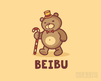 Beibu玩具熊logo设计