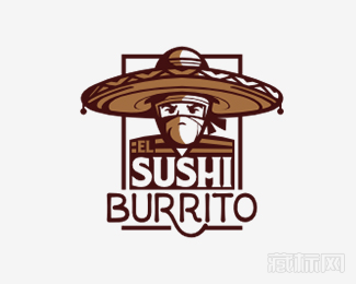 El Sushi Burrito武士logo设计