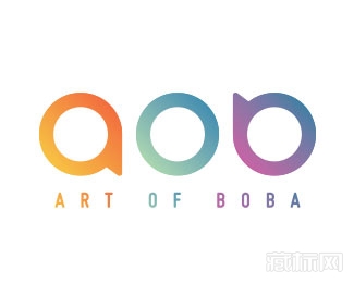 Art of Boba字体标志设计