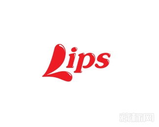 Lips美术字logo设计欣赏