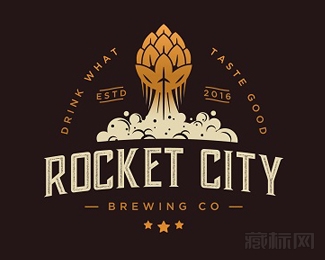 Rocket City莲花火箭logo设计