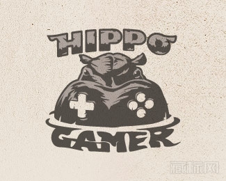 Hippo Gamer河马标志设计