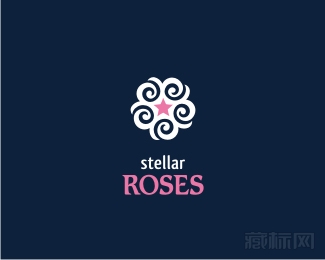 Stellar roses花纹logo设计