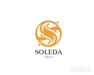 Soleda villa太极图logo设计